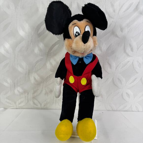 5 for $25| Applause Mickey Mouse Plush Bow Tie Red Overall 17" Stuffed Toy - Picture 14 of 14